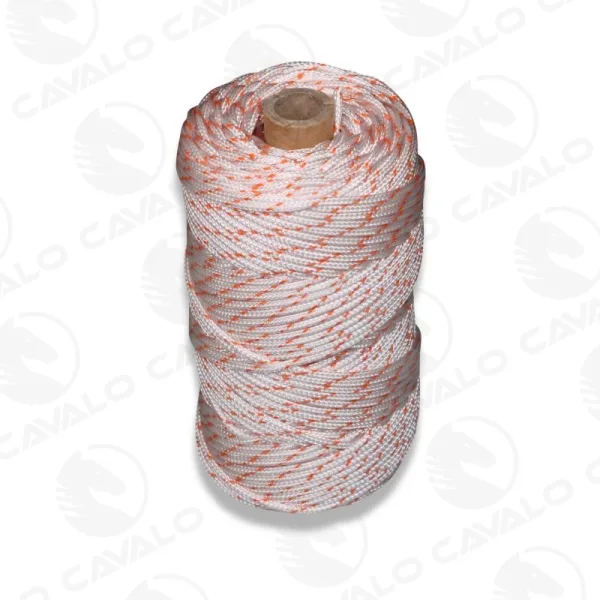 Suspension rope 3mm PES white w/strand orange
