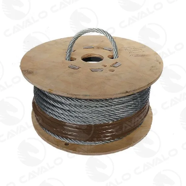 Wire rope 6mm galvanized 60m cpl 850kg for halving loads